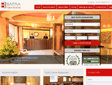 Tablet Screenshot of batrahotelsandresidences.com